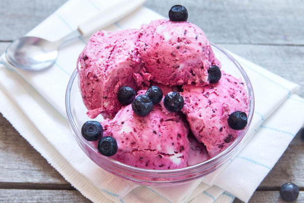 Glace aux fruits rouges