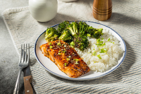Saumon au chili crisp et brocoli