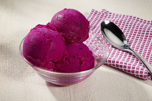 Sorbet fraise et fruit du dragon