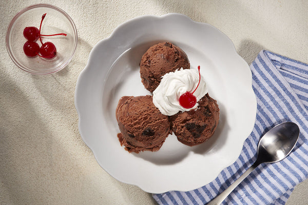 Glace chocolat-brownie