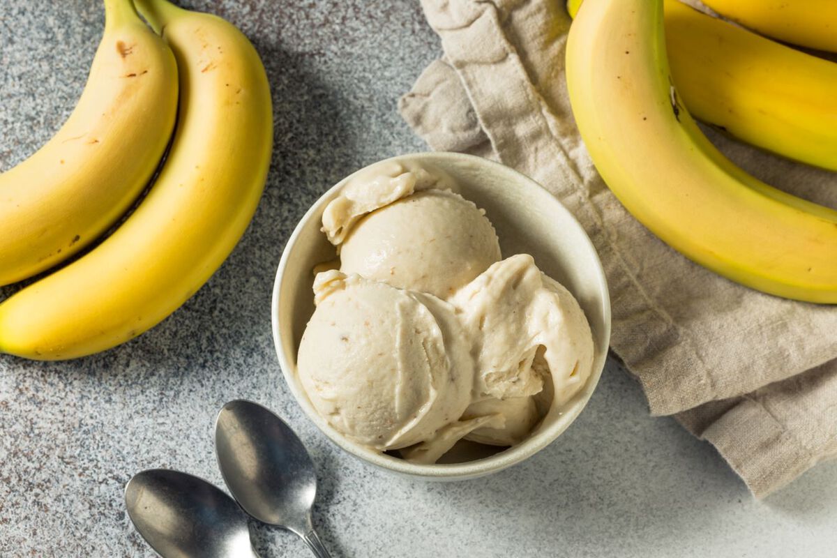 Glace à la banane façon tarte à la crème