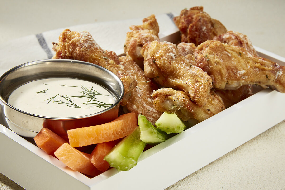 Ailes de poulet assaisonnées au ranch