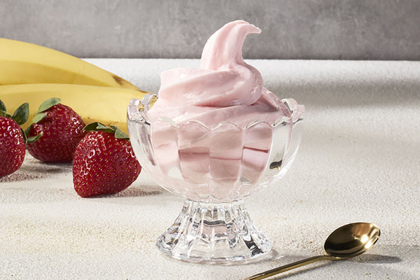 Yaourt glacé fraise-banane
