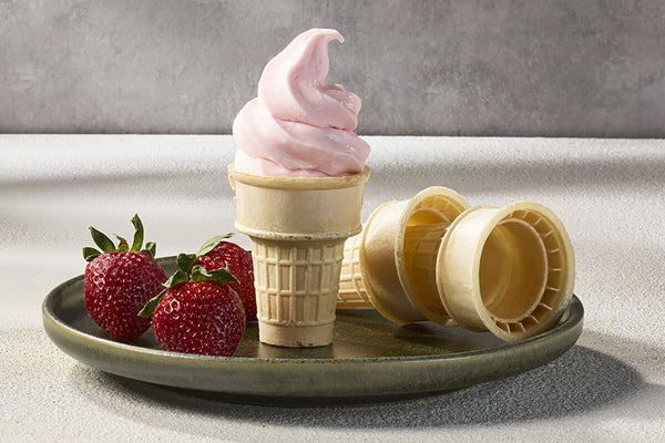 Glace à l'italienne à la fraise