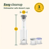 Cuisinart Freeze Wand Suisse, appareil compact pour réaliser facilement glaces, sorbets, granités et milkshakes maison selon vos préférences.
