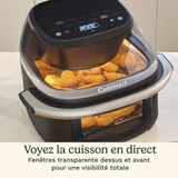 Grande fenêtre ClearView avec éclairage intérieur pour surveiller la cuisson
