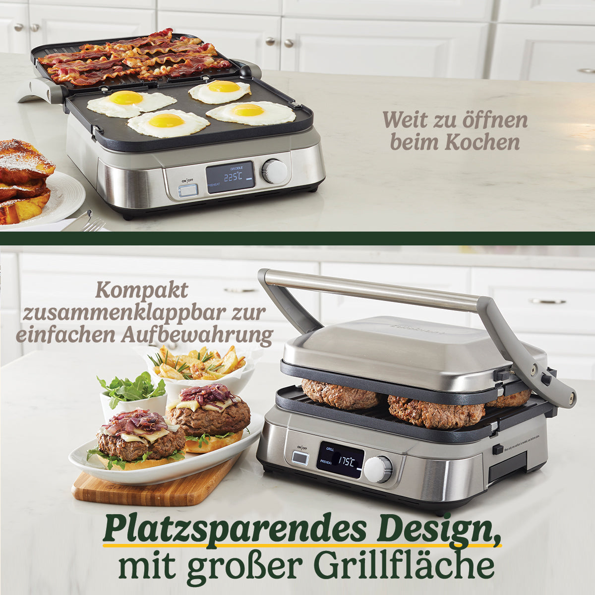 6-in-1 Grill, Griddle & Waffeleisen