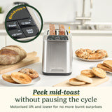 Fonction QuickView™ permettant de vérifier la cuisson des toasts