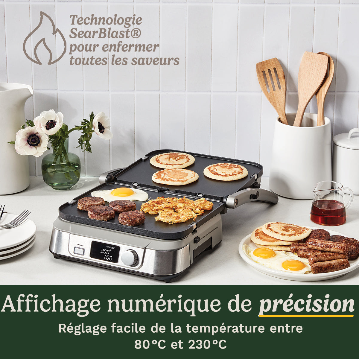 Cuisinart 6-en-1 Grill, Griddle & Gaufrier