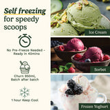 Eis- und Sorbetmaschine Kompressor 950 ml