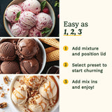 Eis- und Sorbetmaschine Kompressor 950 ml