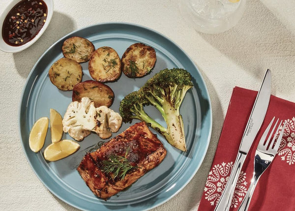 Saumon grillé glacé au miso