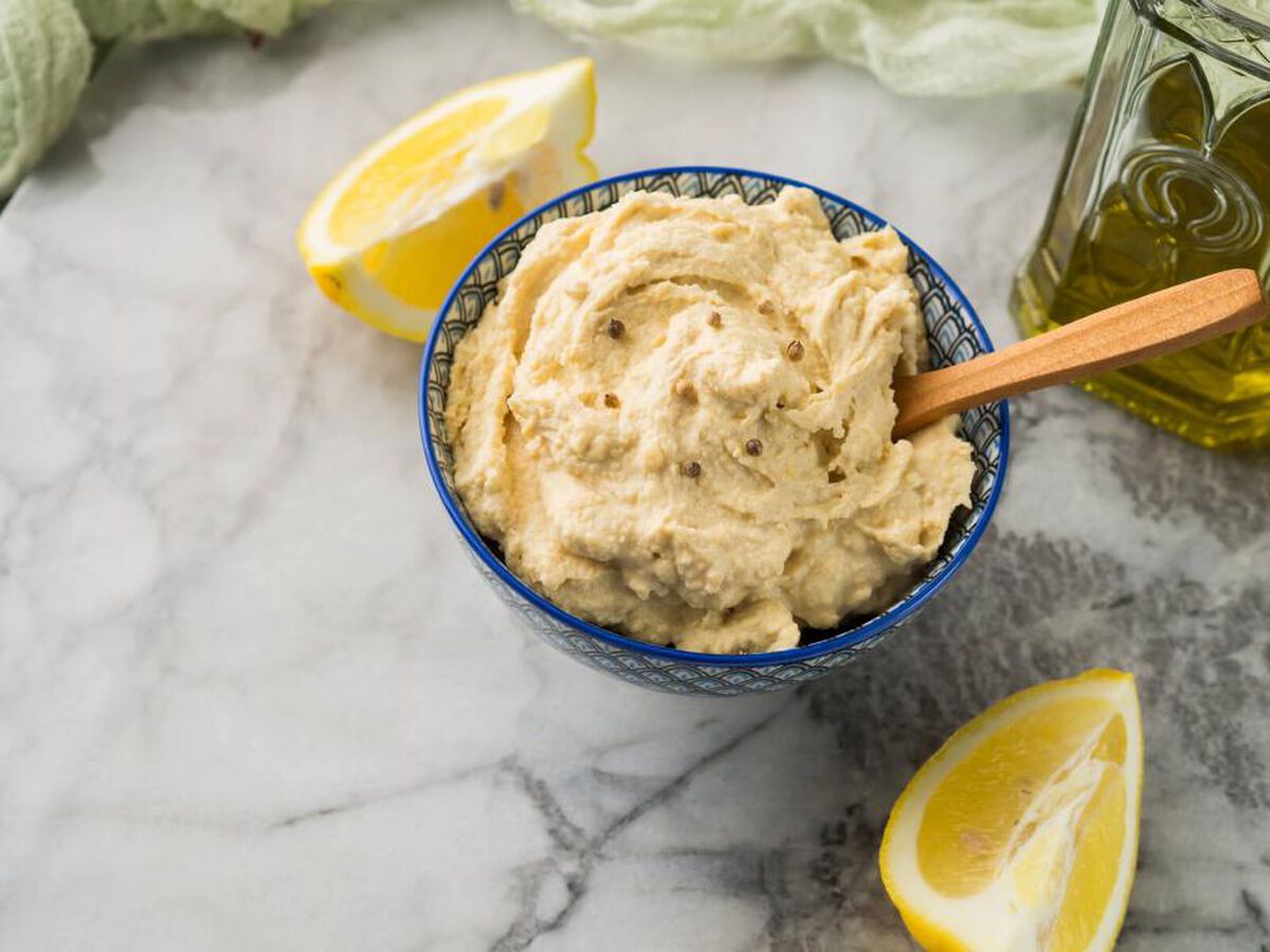 Houmous à l'ail rôti