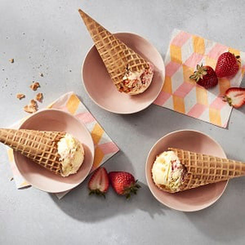 Glace façon cheesecake à la fraise
