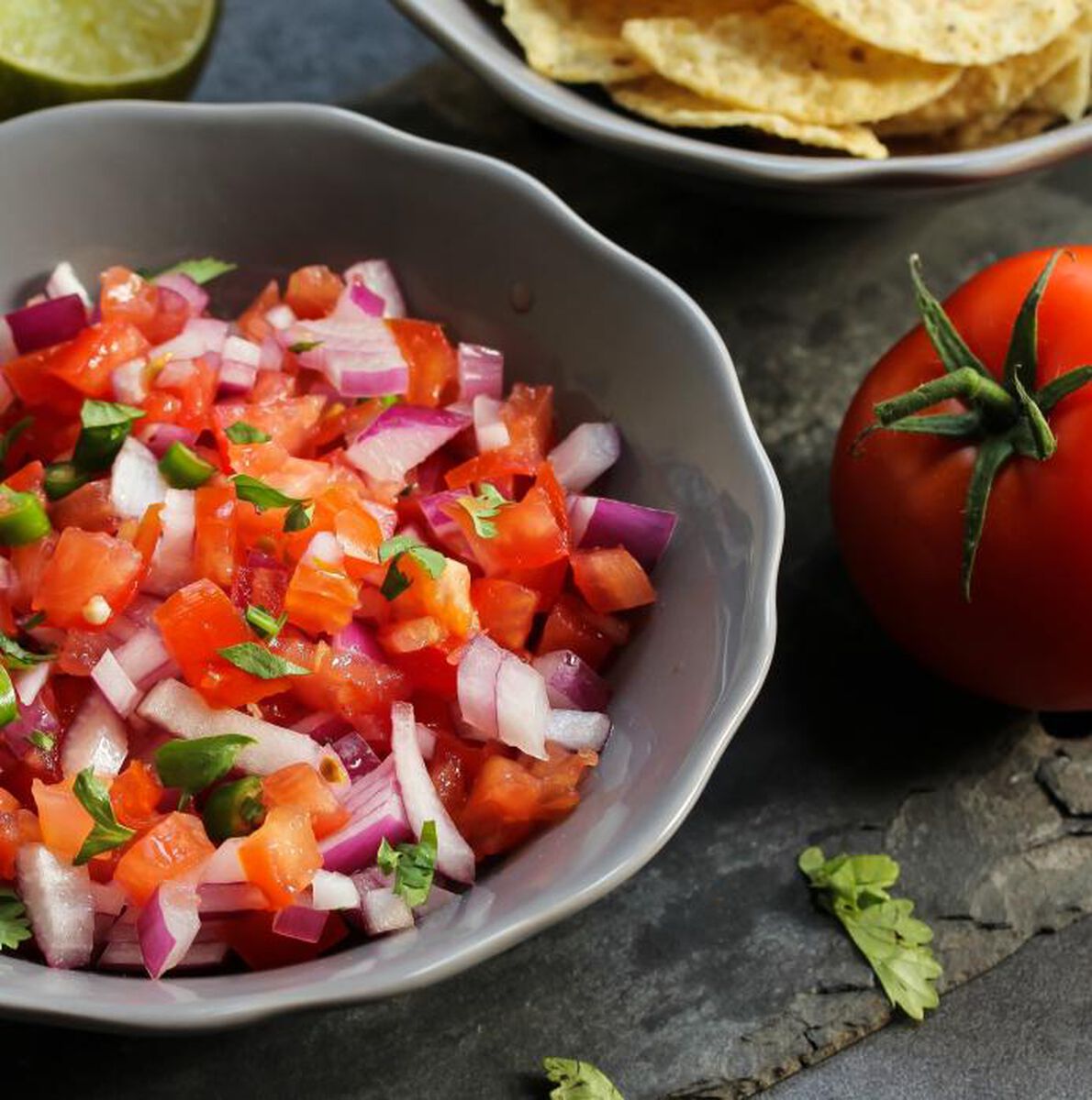 Salsa de tomates au robot